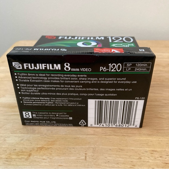 Fujifilm 8mm High Quality Video Cassette P6-120 - Picture 2 of 4